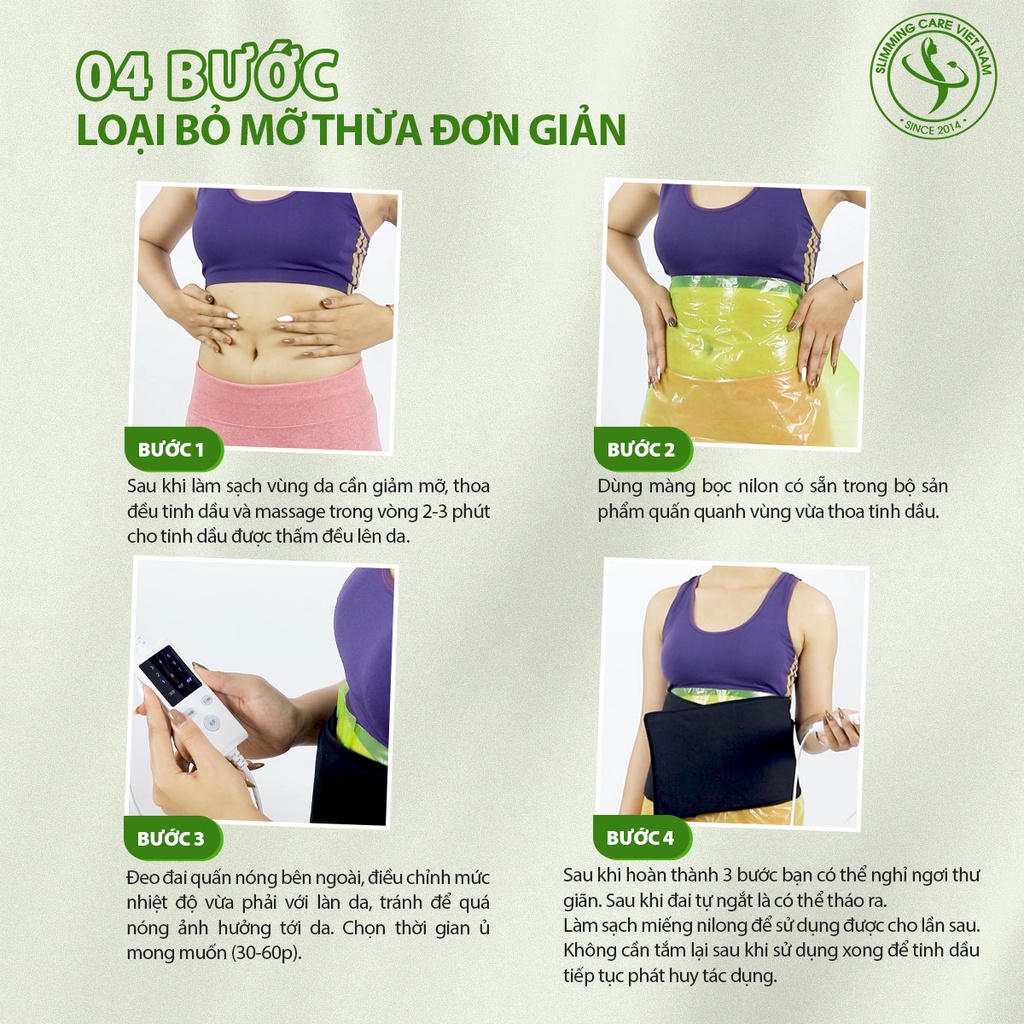 Ủ nóng Slimming Care Body SB-II phiên bản cải tiến trọn bộ 800g