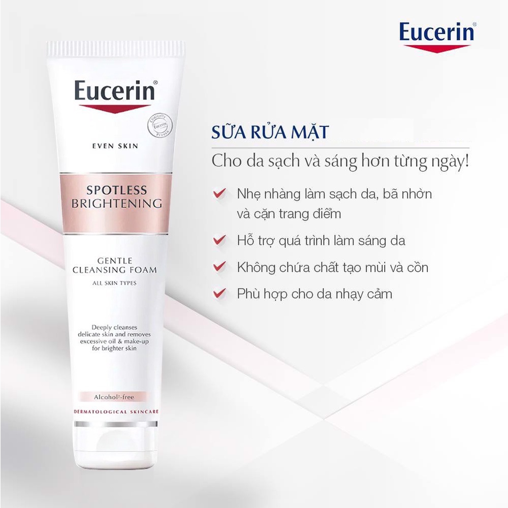 Sữa rửa mặt trắng da Eucerin Spotless Brightening Cleansing Foam 150ml - 63470
