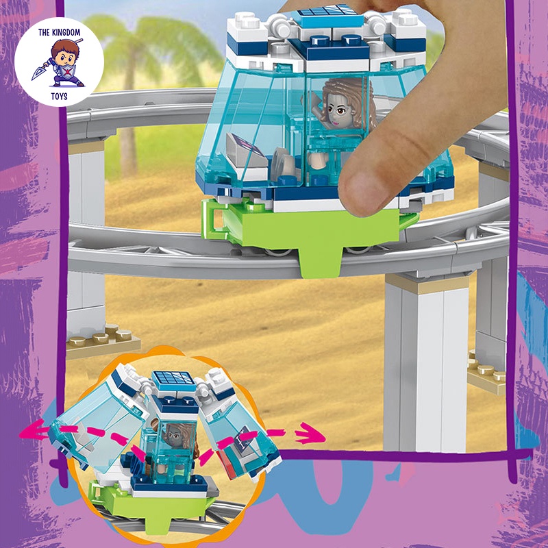 Đồ Chơi Lắp Ráp Mô Hình Công Viên Nước Trái Tim Stephanie Andrea Olivia Mason Đồ Chơi Bé Gái 3018