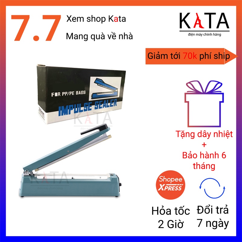 Máy ép miệng túi vỏ sắt dập tay PFS 200 300 400 dùng cho gia đình và hộ kinh doanh nhỏ MHT02