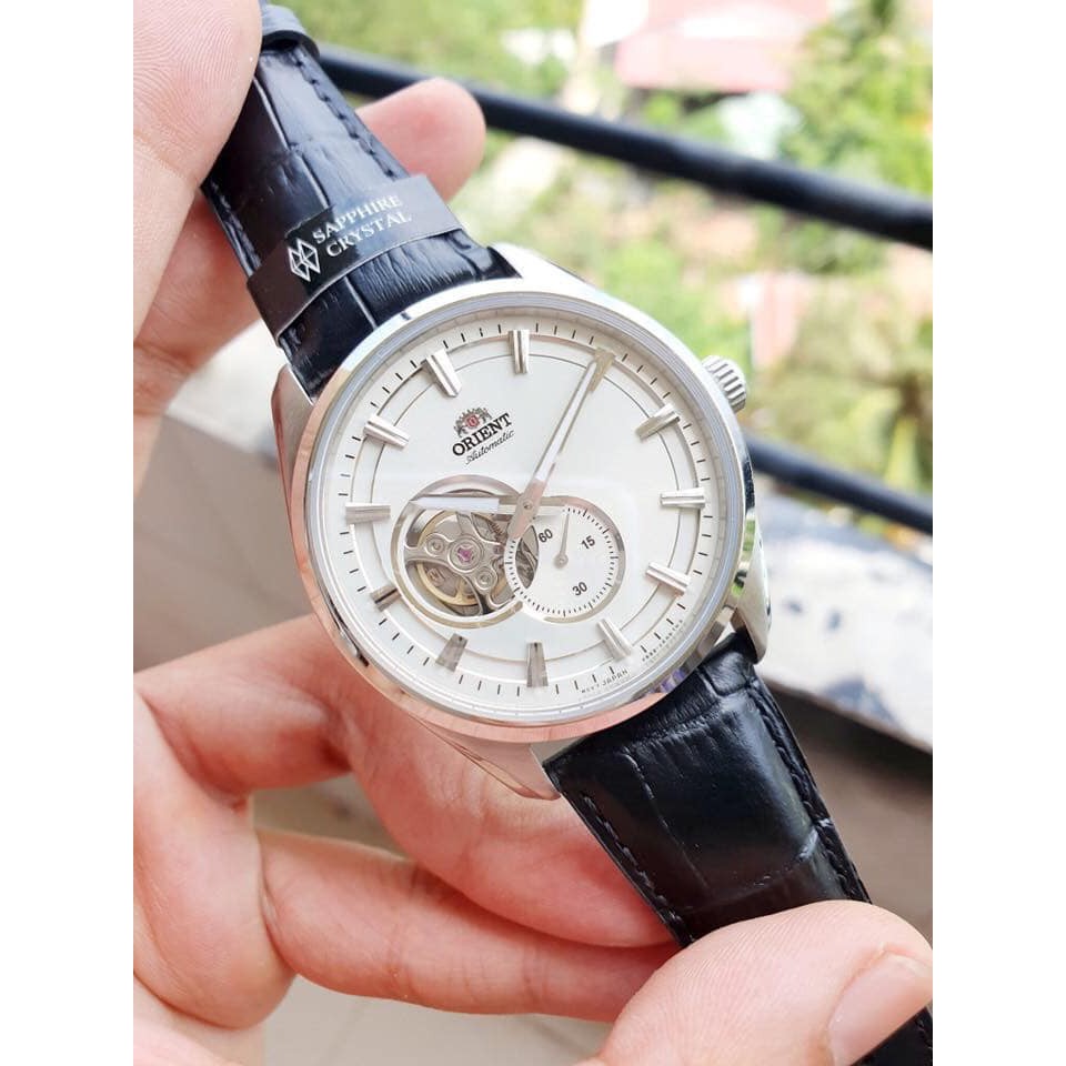 Đồng hồ Nam Orient Small Second Open Heart Dây da RN-AR0004S10B