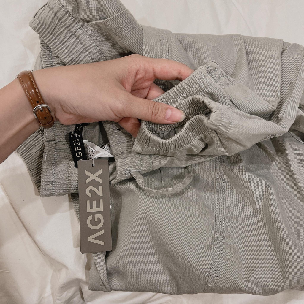 Quần Jogger Nữ AGE2X chất kaki thế hệ mới, CARGO phong cách trẻ trung thoải mái