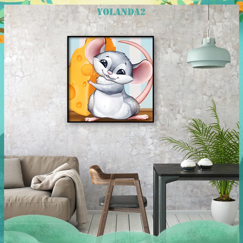 Toàn Bộ Bộ Tranh Đính Đá 5D DIY Hình Chú Chuột Hoạt Hình