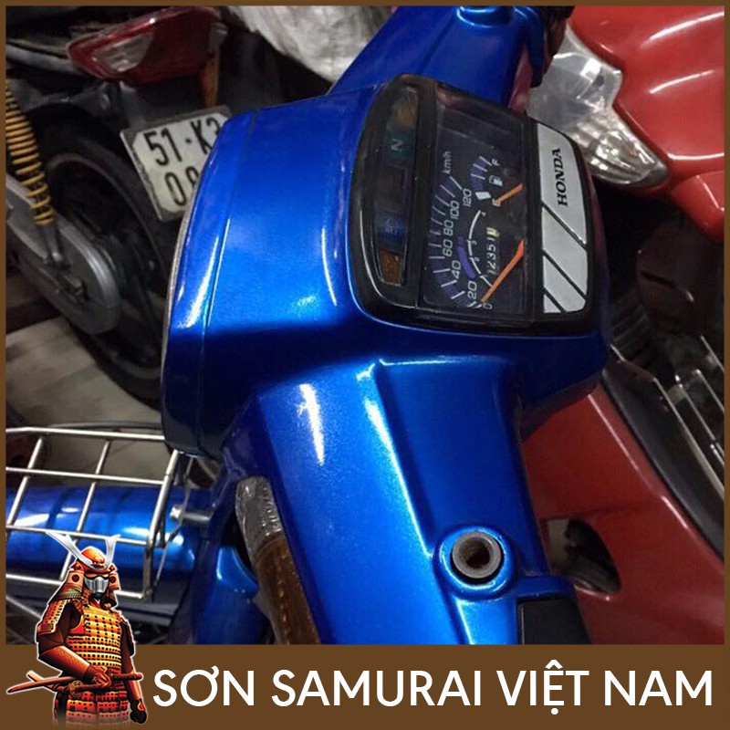 Combo sơn samurai màu xanh kim loại Y9094 - Sơn samurai