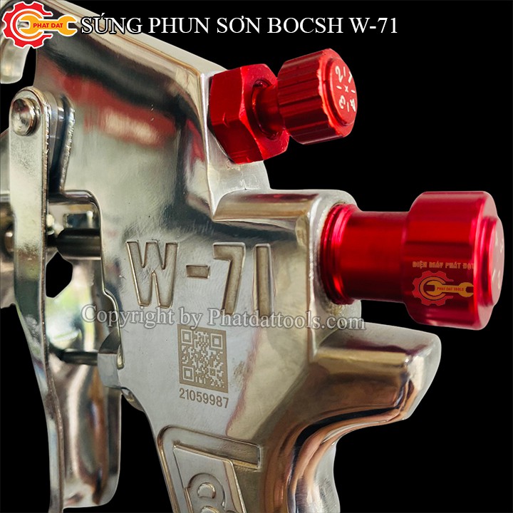 Súng Phun Sơn BOCSH W-71-Hàng Cao Cấp-Đầu Phun 1.3mm