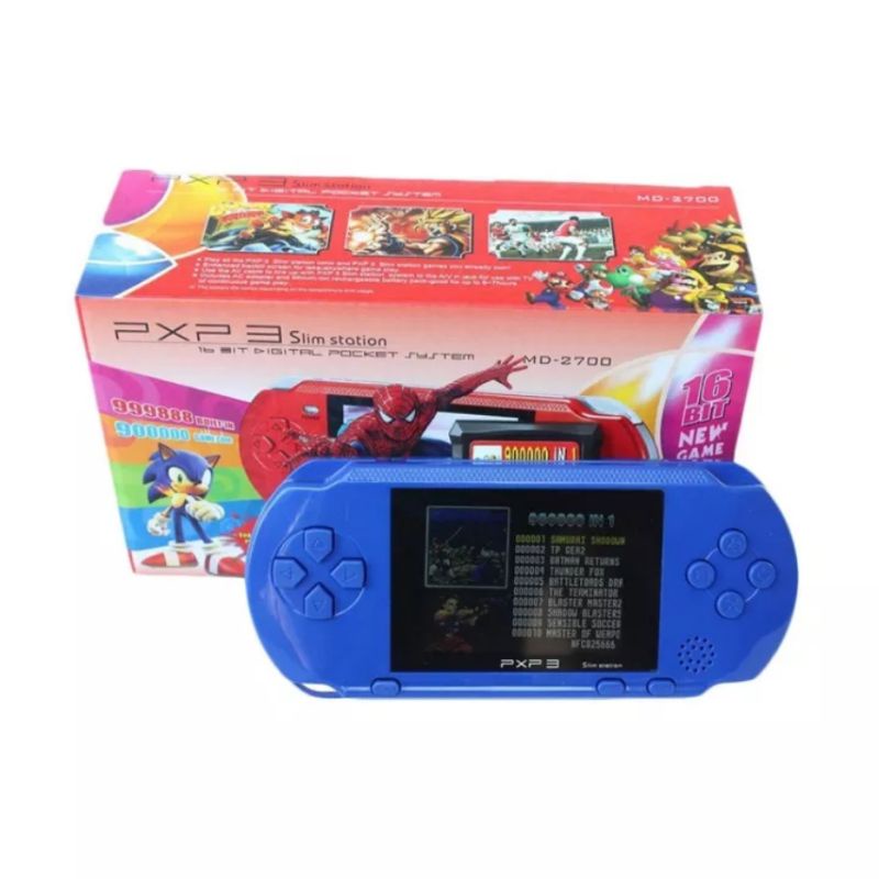 điện tử 6 nút Máy Chơi Game Cầm Tay PXP3 Sega 16Bit Video