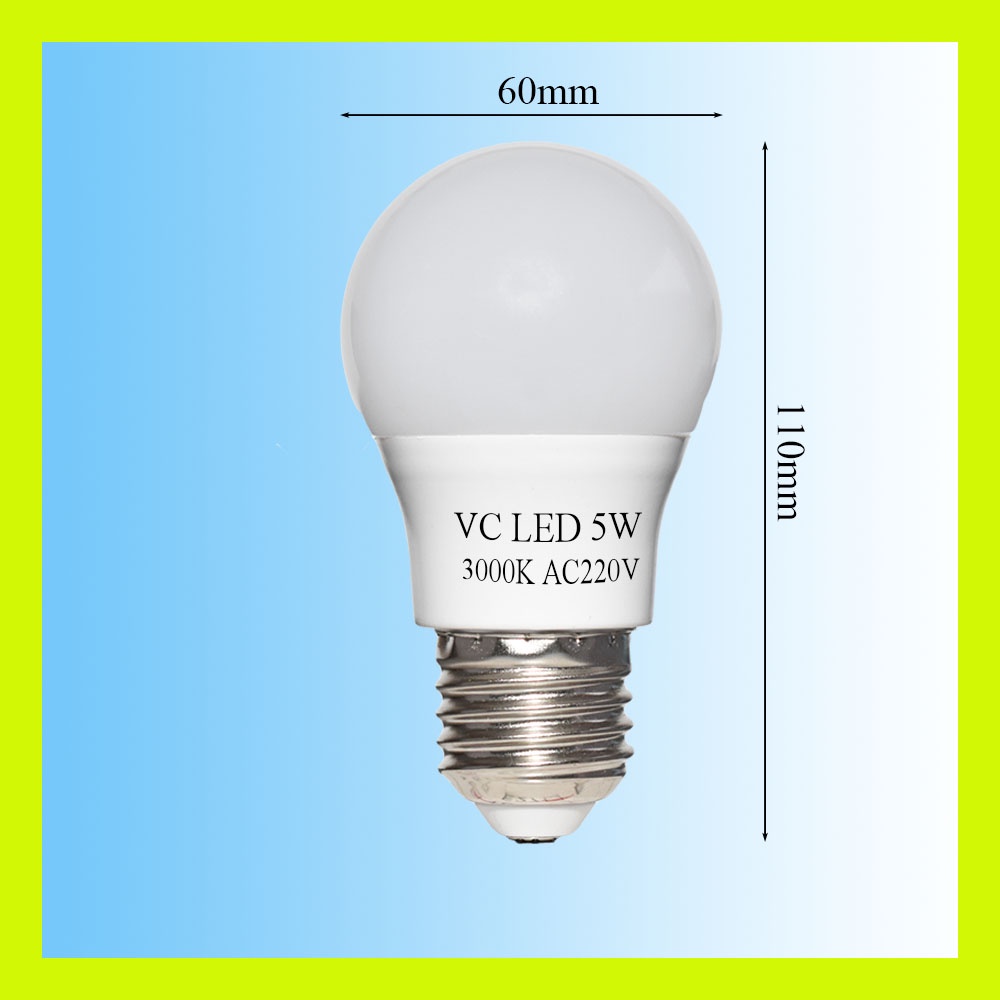 Bóng tròn đèn led kín nước 5w