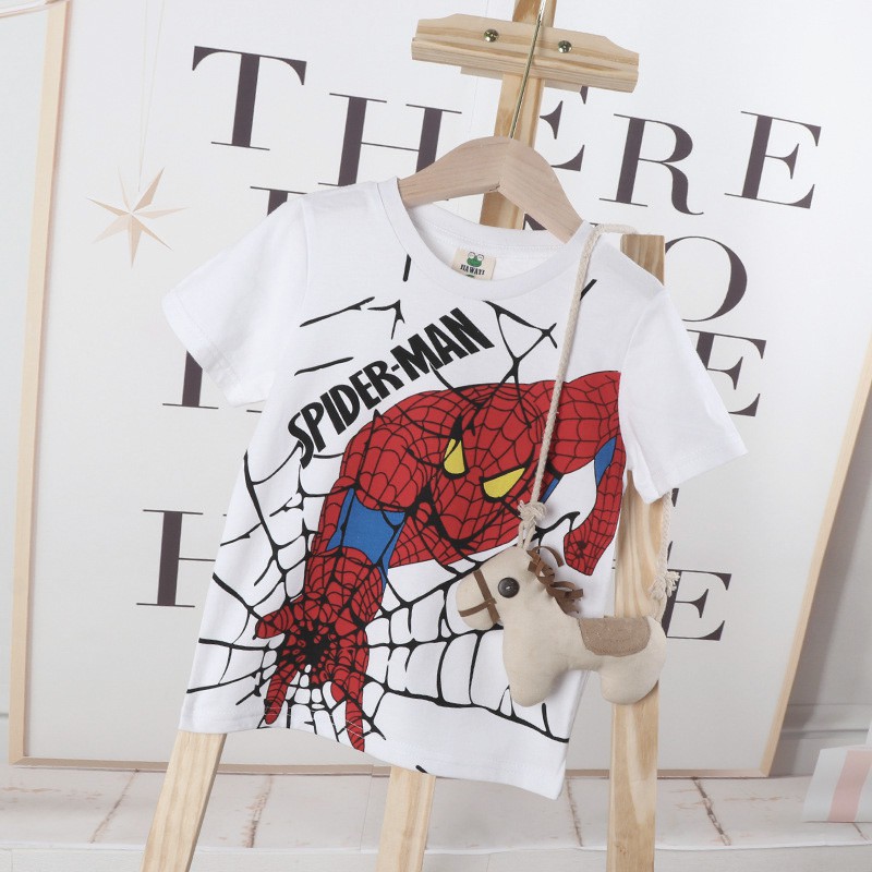 ÁO THUN CỘC TAY BÉ TRAI SN SPIDER CRAWER