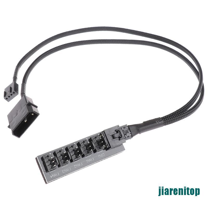 Cáp Chia Quạt Tản Nhiệt Pc Cpu 1 Female Sang 5 Male 4 Pin | BigBuy360 - bigbuy360.vn