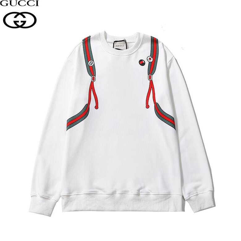 Áo Sweater Cổ Tròn Chất Liệu Cotton In Hình Gucci Thời Trang