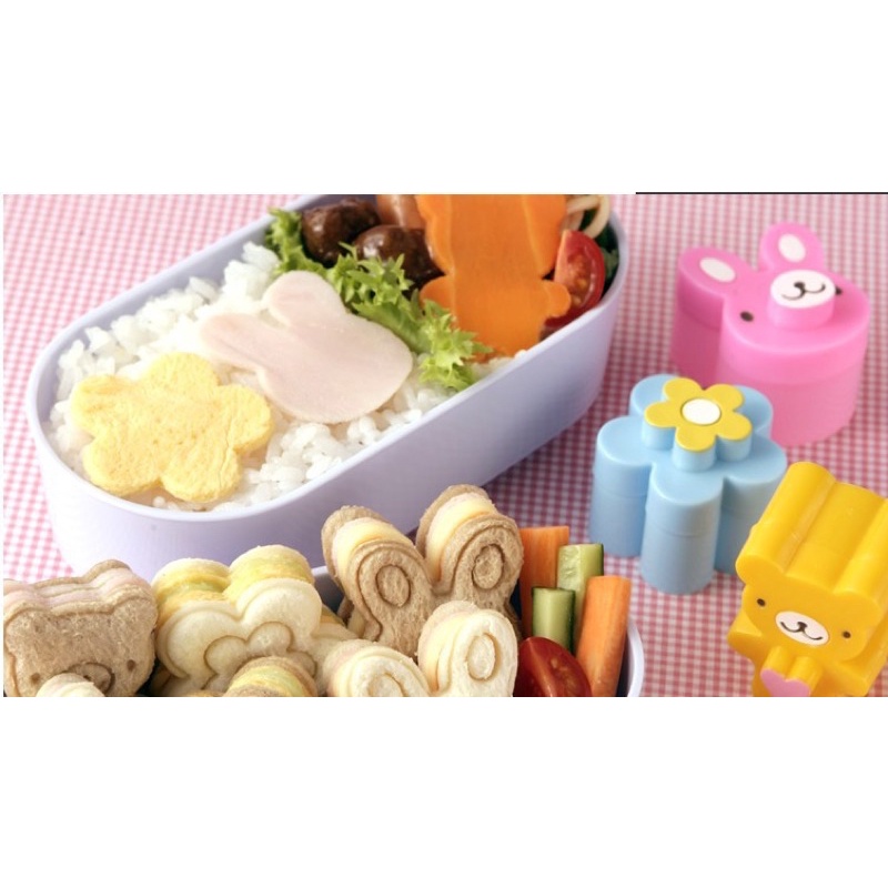 Ảnh thật khuôn làm cơm làm bánh cho bé ăn dặm, tạo hình dễ thương kích thích vị giác khám phá đồ ăn của bé- Shop Mẹ Sam