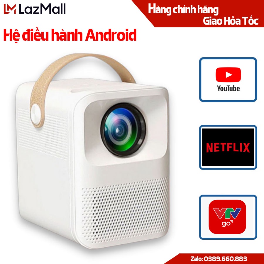 Máy chiếu mini KAW K550 Độ Phân Giải 1080P 120Inch Kết Nối Đa Thiết Bị
