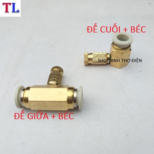 Bộ béc phun sương  ,làm mát nối ống 8mm