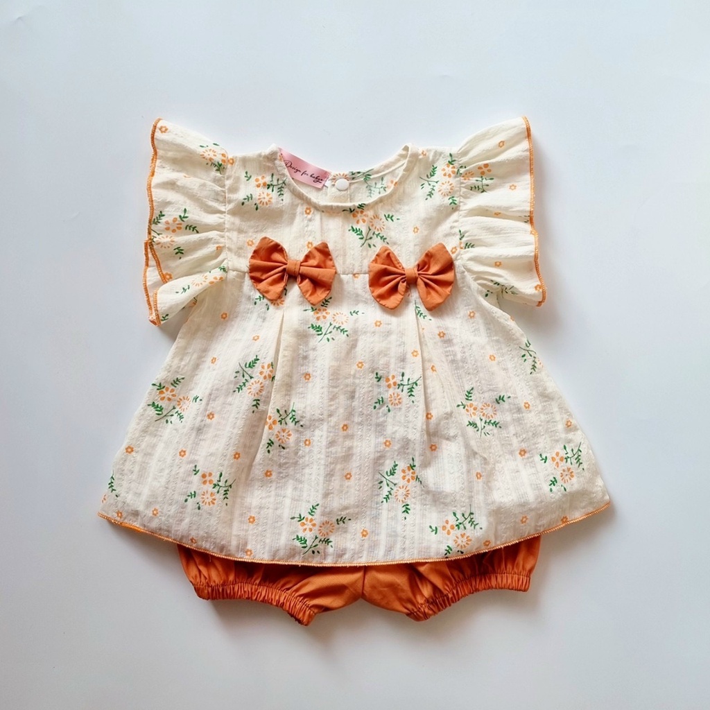 quần áo bé gái 𝑭𝑹𝑬𝑬𝑺𝑯𝑰𝑷Set đồ trẻ em THIẾT KẾSu Shop- SÉT BỘ lụa gấm váy trẻ em hàng thiêt kế cao cấp VNXK