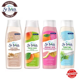 Sữa Tắm dưỡng ẩm, tẩy tế bào chết chiếc xuất thiên nhiên ST.Ives Body Wash