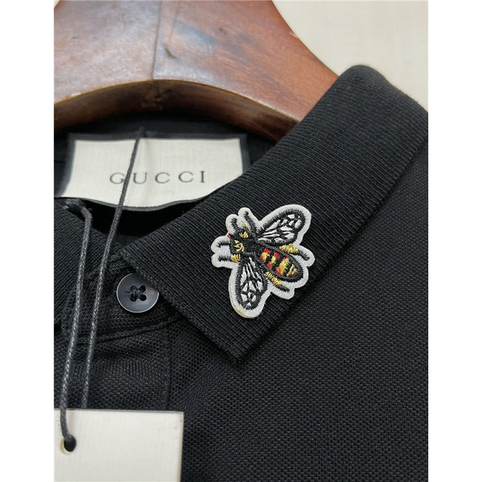 Áo Thun POLO Ngắn Tay Thêu Hình Ong Thời Trang Năng Động Gucc1 2022 S-4XL