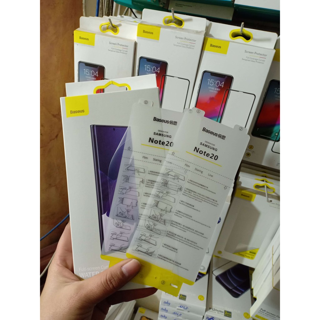 Combo 2 Miếng dán màn hình Silicon PPF siêu mỏng 0.15mm cho Samsung Galaxy Note 20 hiệu Baseus