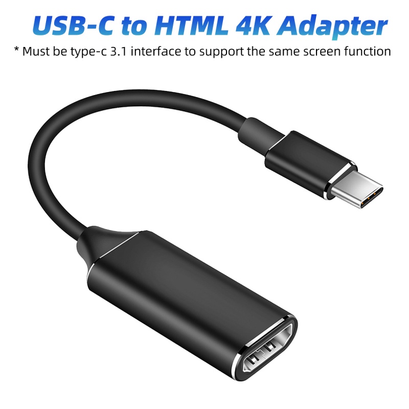 Cáp chuyển HdoorLink đầu USB-C sang cổng HDMI 4K USB 3.1 Type C cho máy tính TV điện thoại