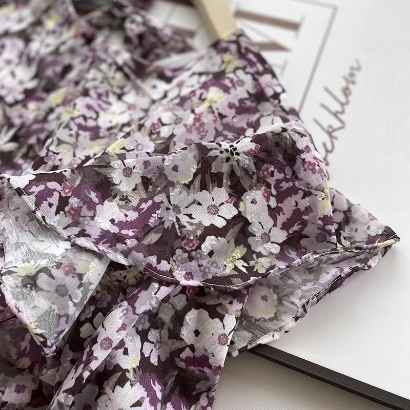 Đầm hoa tím Lily