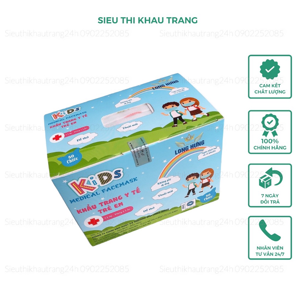 Khẩu Trang Y Tế Trẻ Em Kháng Khuẩn LOKA KIDs Mask In Hình Hoạ Tiết Cho Bé Từ 3-10 Tuổi