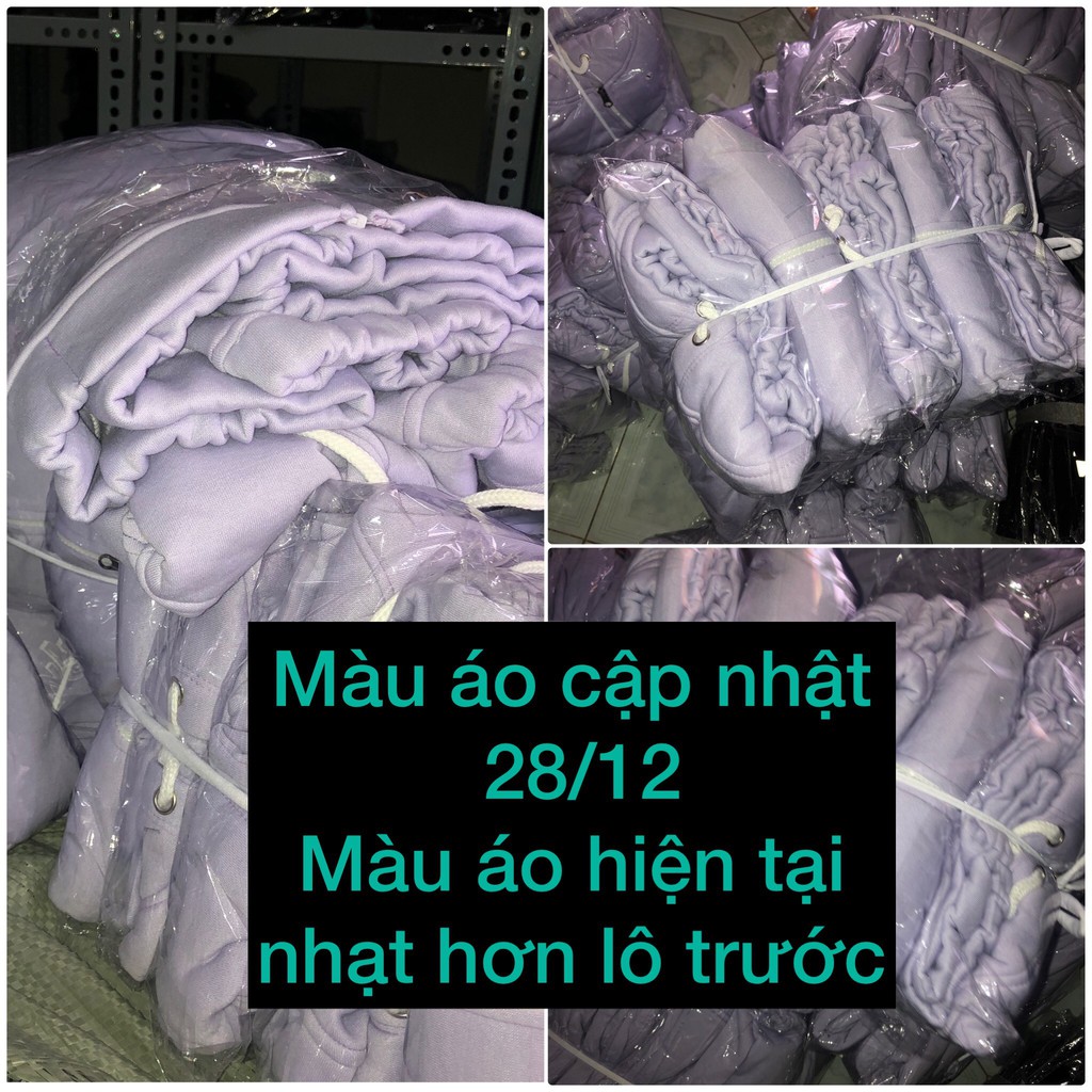 Áo Hoodie Nỉ Màu Tím có mũ Unisex dáng rộng có size BC116 | BigBuy360 - bigbuy360.vn