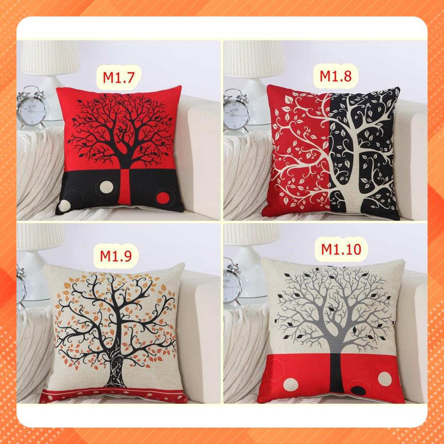 Gối tựa lưng, trang trí sofa mã cây màu M1