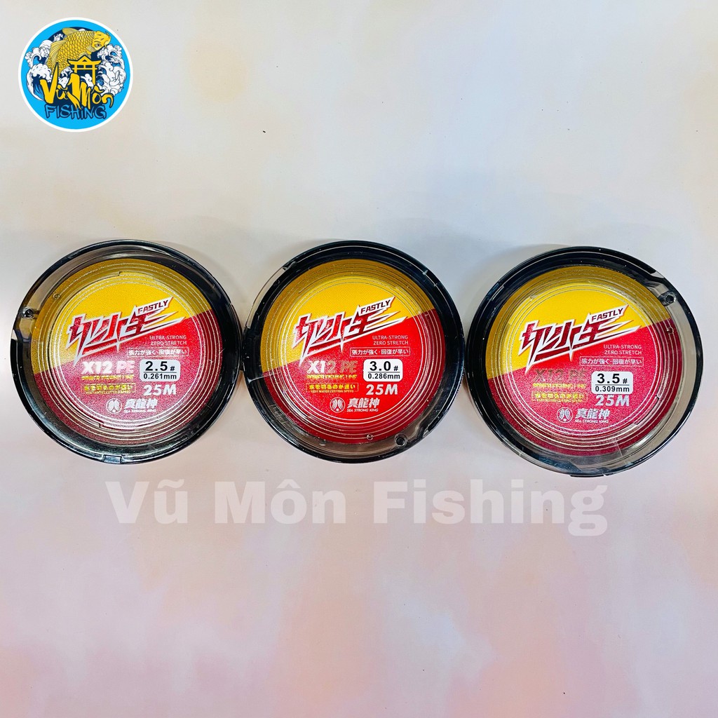 Dây Dù Câu Cá Dã Ngoại Pe X12 SST Cuộn 25m - Vũ Môn Fishing