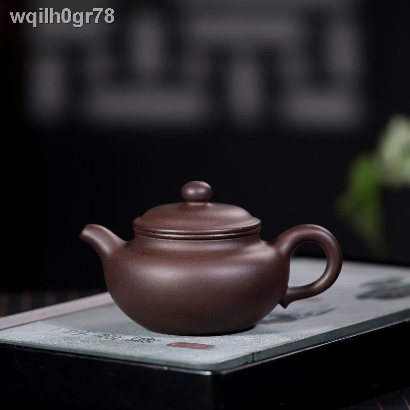 ❀Yixing Chậu đất sét tím Nguyên chất Làm thủ công nổi tiếng Bộ ấm trà Kung Fu Nguyên quặng Quặng cũ bằng đất sé