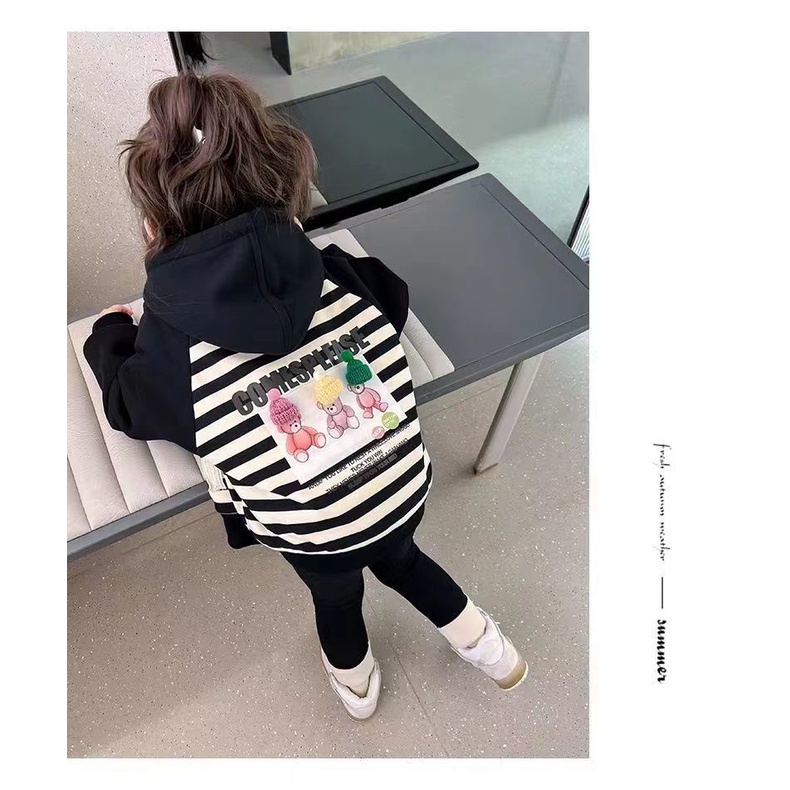 [Babycat] Hàng Có Sẵn Áo Khoác Lót Lông Cừu Dày Dặn Phong Cách Nhật Bản Hàn Quốc Thời Trang Thu Đông 2022 Mới Cho Bé Gái