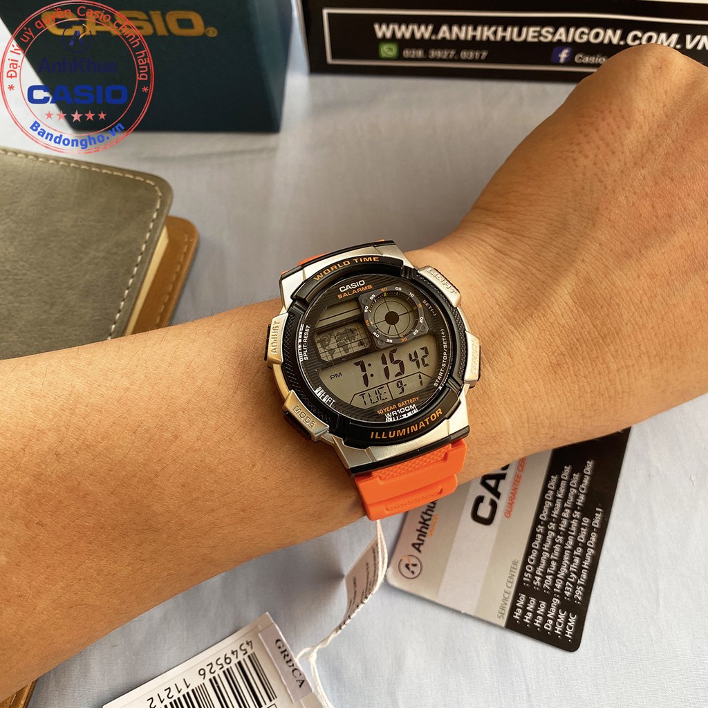 Đồng hồ nam Casio AE-1000W-4B ⌚𝐂𝐀𝐒𝐈𝐎❤️ Đồng hồ Casio AE-1000W-4BVDF chính hãng Anh Khuê AE-1000
