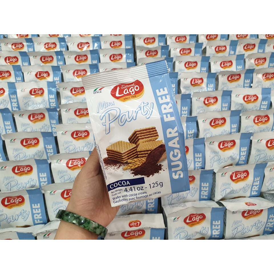 Bánh Xốp Mini Lago SUGAR FREE dành cho người tiểu đường 125g