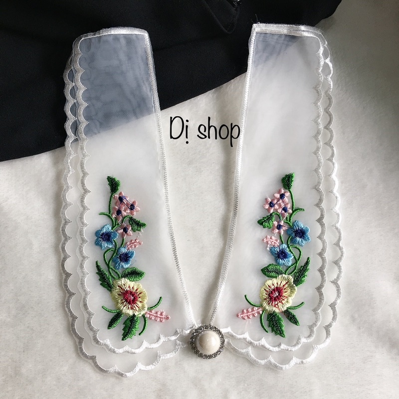 CỔ VOAN THÊU HOA VÀ VẢI KARO