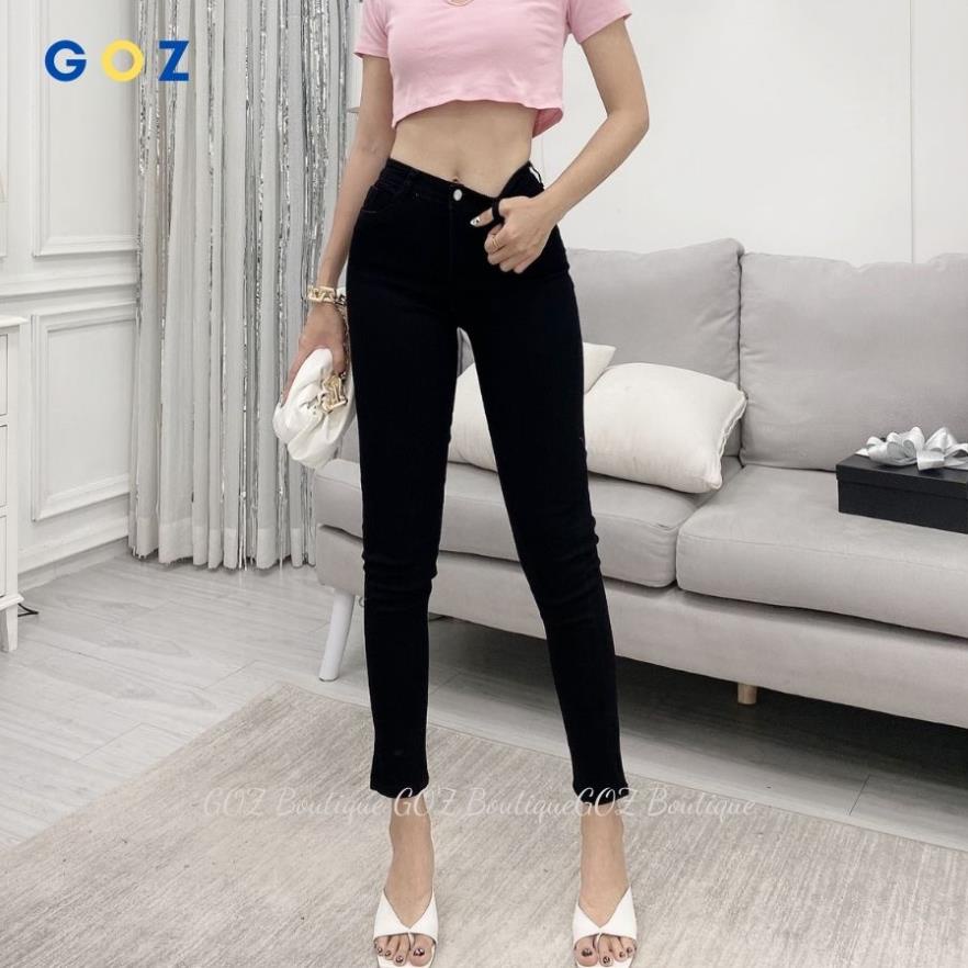 Quần jean nữ lưng cao bigsize 50-105kg G-JEANS co giãn có túi, quần bò cạp cao jeans size đại trơn dài basic