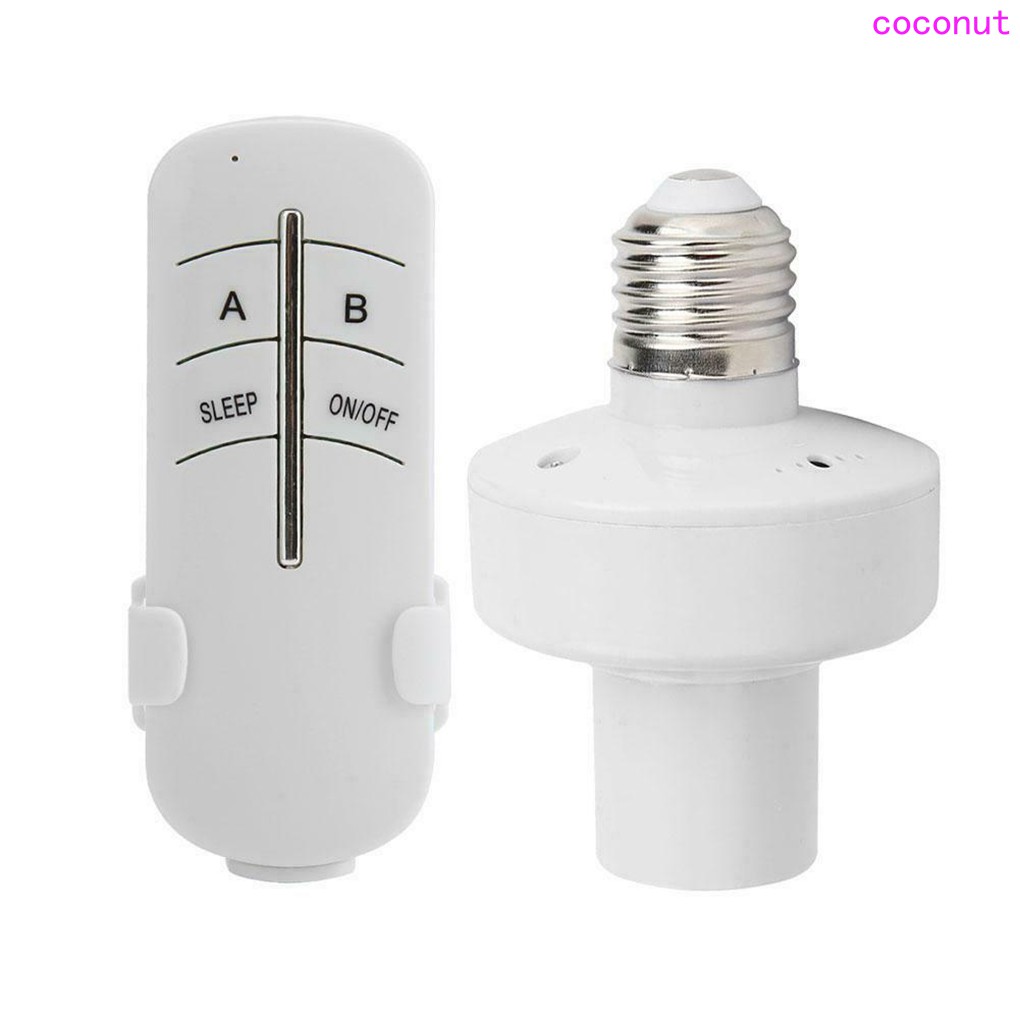 Đuôi Bóng Đèn E27 Không Dây 220v Kèm Điều Khiển Từ Xa
