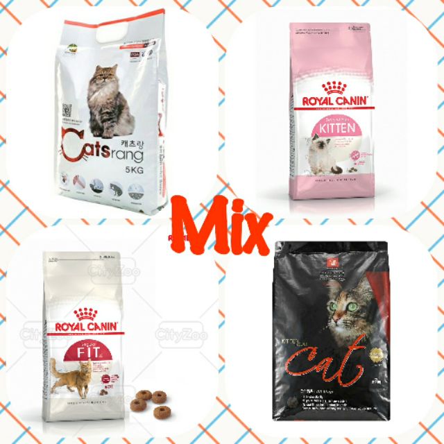 Thức ăn hạt cho mèo mix hạt các loại
