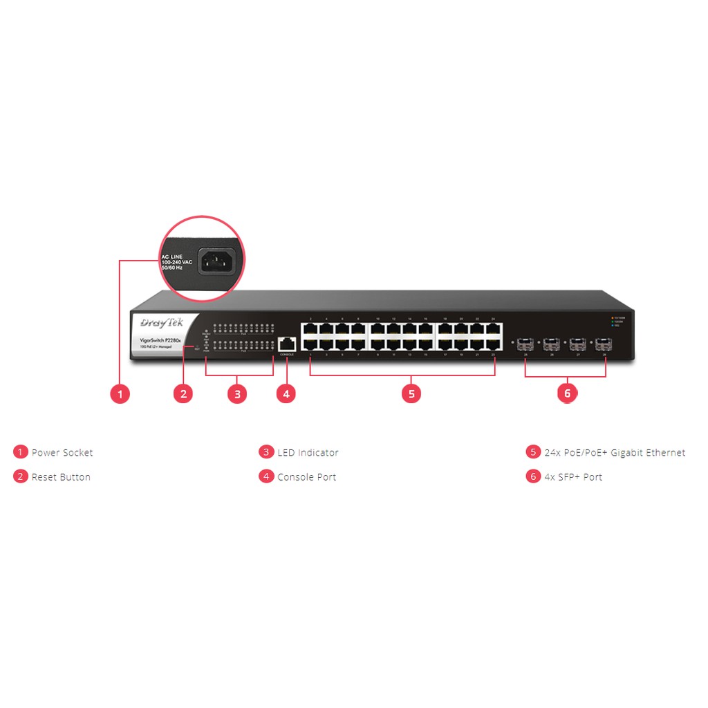 Switch DrayTek VigorSwitch P2280x