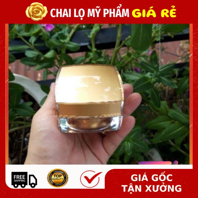 Hủ Đựng Kem ❤ RẺ VÔ ĐỊCH ❤ Hũ vuông 15g đựng kem, chiết mỹ phẩm , phụ kiện du lịch