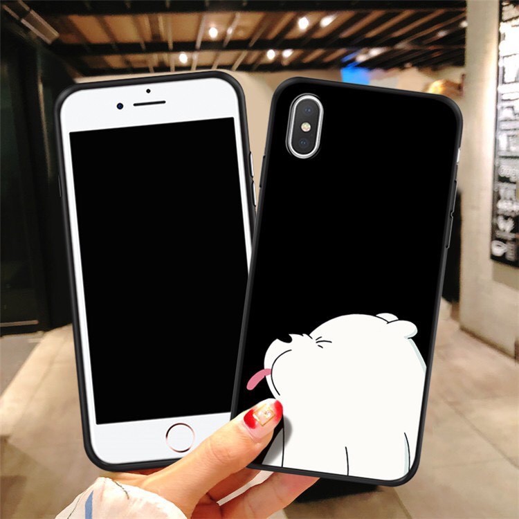 (TP.HCM)Ốp lưng MẪU Gấu tired ĐEN iphone 5/5s/6/6plus/6s/6splus/7/7plus/8/8plus/x/xr/xs/11/12/pro/max/plus/promax