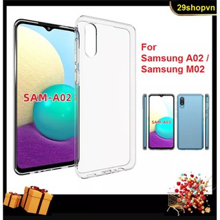 Ốp Samsung A02 / Samsung M02 dẻo trong suốt (Loại đẹp)