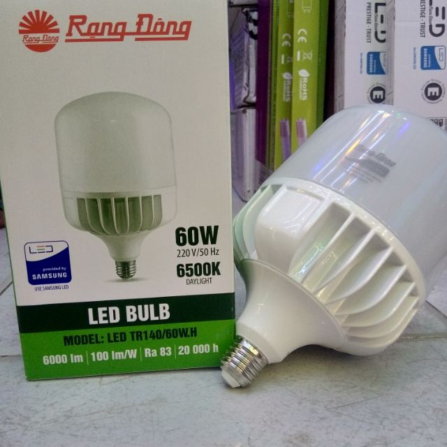 Bóng đèn led Trụ Rạng đông 60W chính hãng ánh sáng trắng