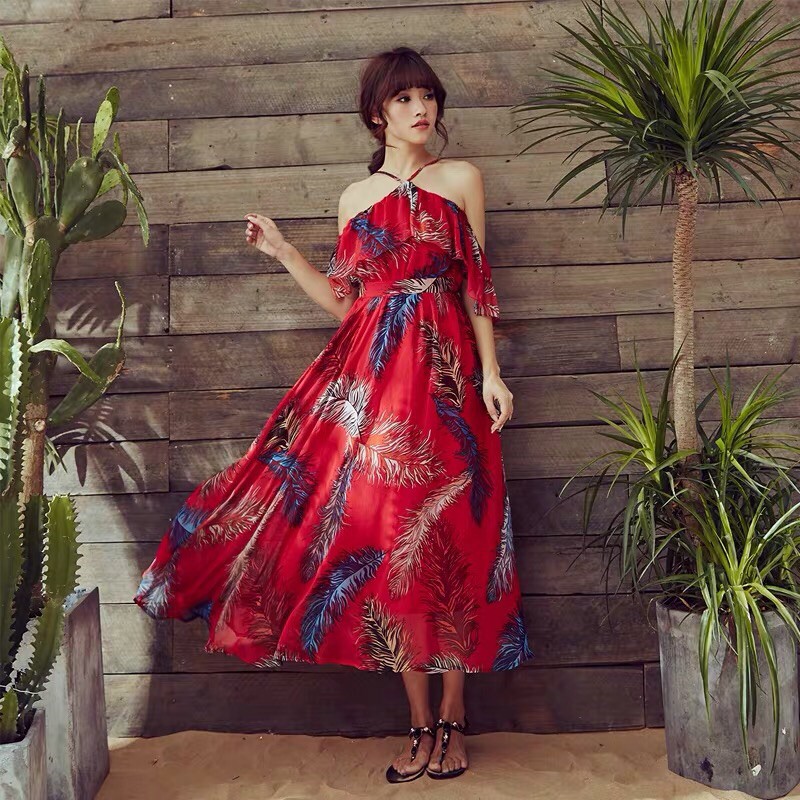 Váy maxi đi biển hè 2021 | BigBuy360 - bigbuy360.vn