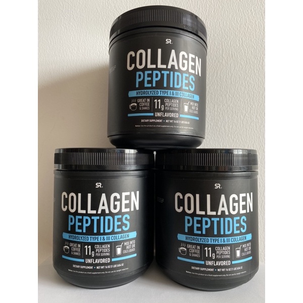 Bột collagen thuỷ phân cao cấp SR collagen peptides hydrolyzed new look order US bill air mẫu mới