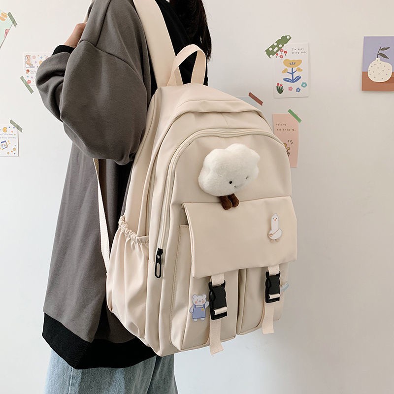 Phiên bản hàn quốc của Harajuku ulzzang ba lô nữ sinh túi đi học dung tích lớn