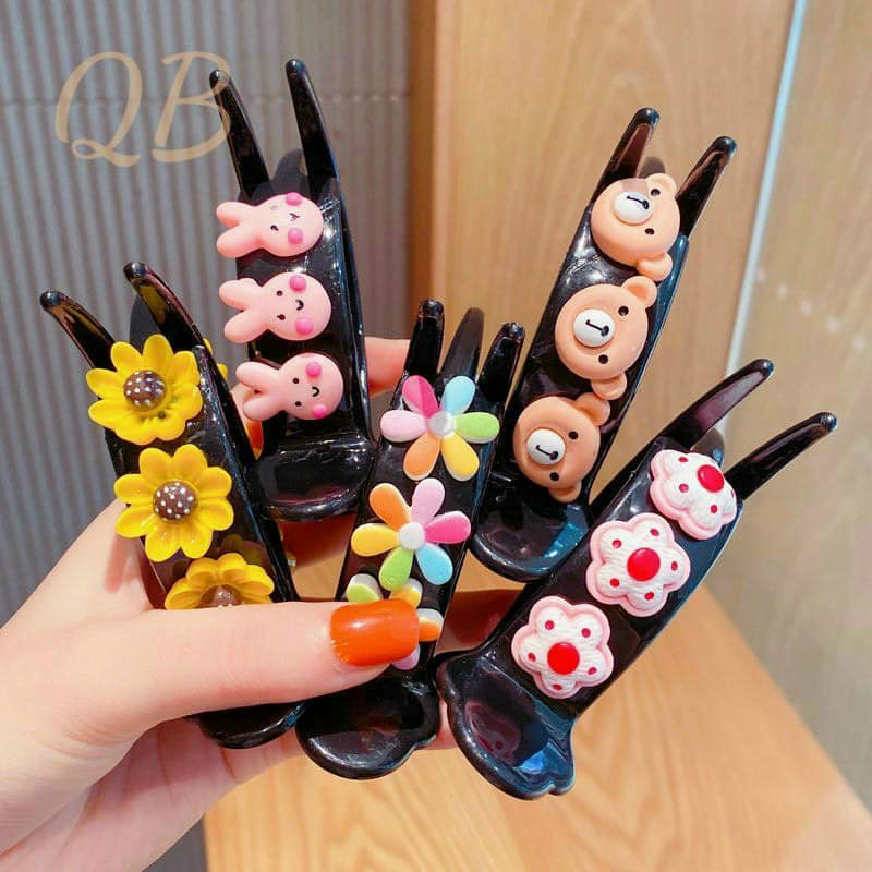 Kẹp càng cua 3 răng hàn quốc nhiều hình dễ thương cho bé JIMADO PVN17378