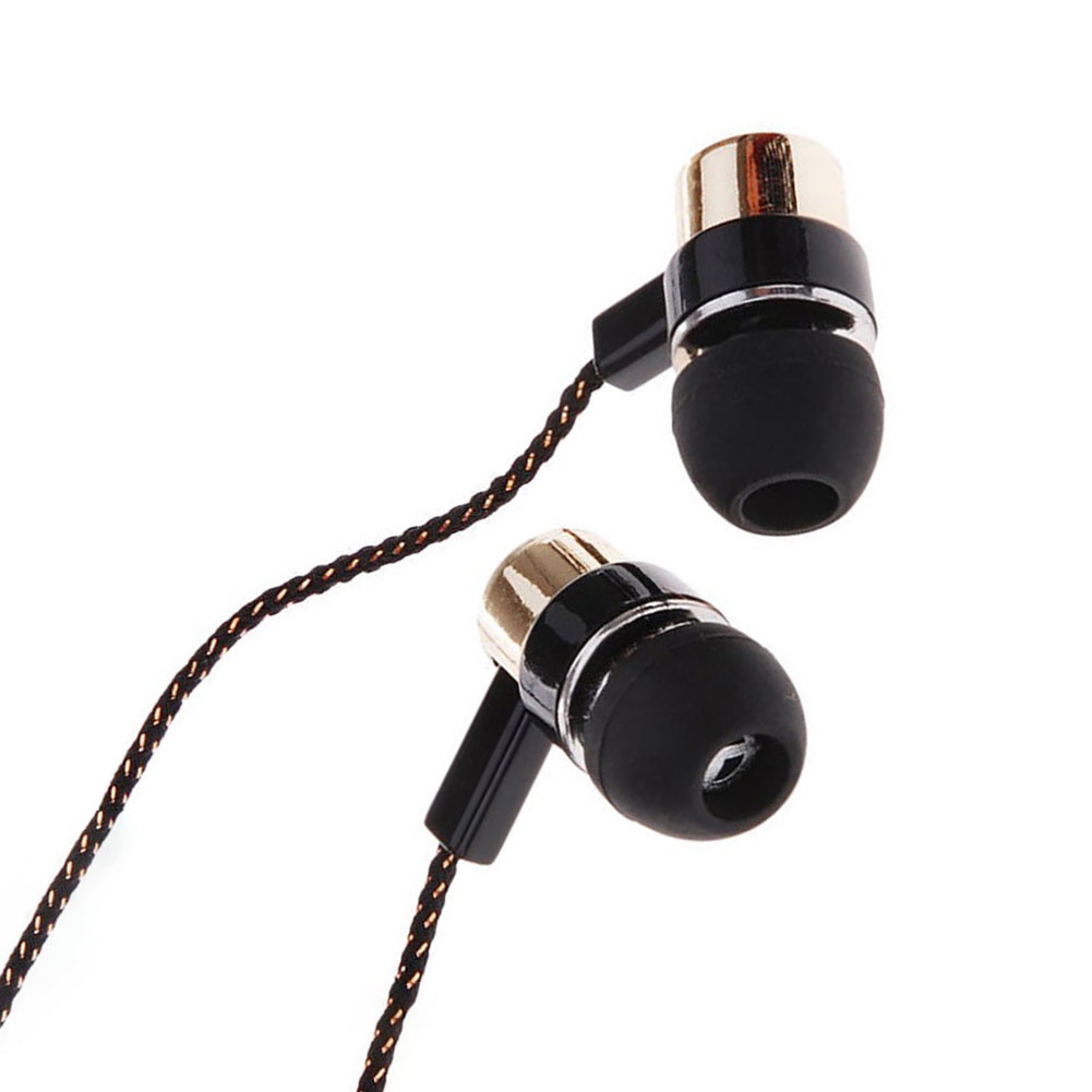 Tai nghe nhét tai dây bện cách âm dài.2m dành cho Samsung Htc