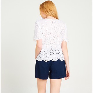 ÁO COTTON TRẮNG ĐỤC LỖ CACHE 250K