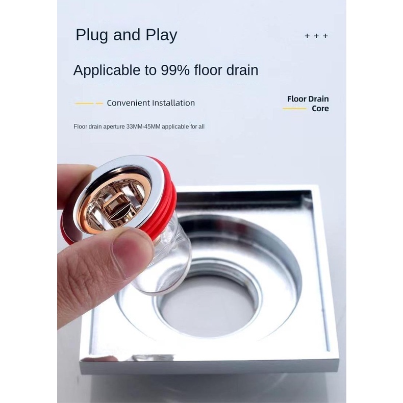 Nắp Đậy Cống Thoát Nước Sàn Nhà Tắm / Nhà Bếp Khử Mùi Chống Mùi Hôi Khử Mùi Mới