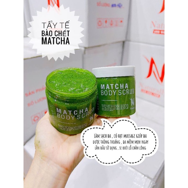 Tẩy da chết body Matcha Naturally thơm mát lạnh