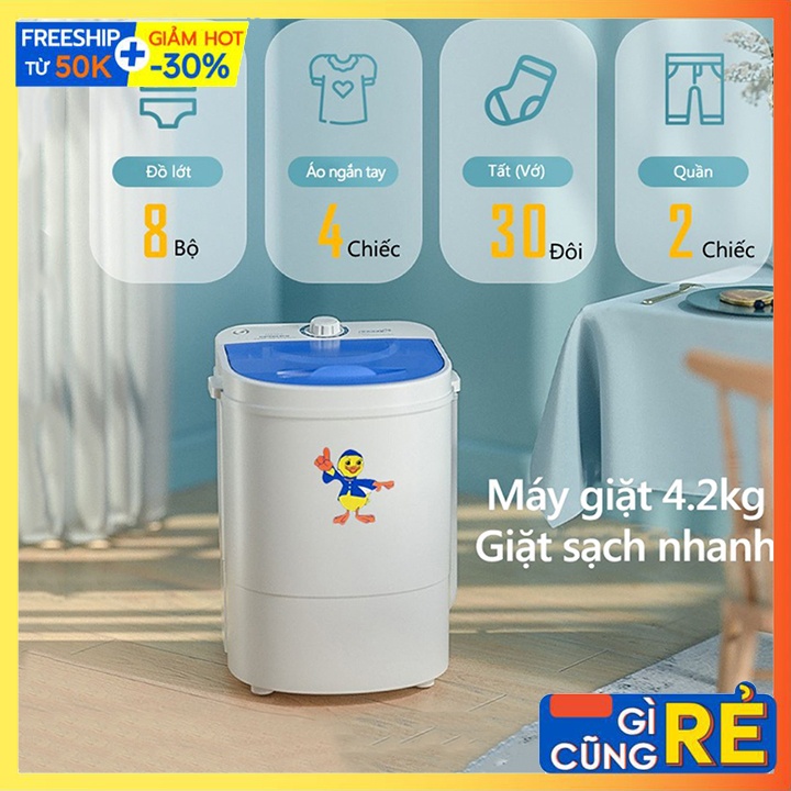 Máy giặt mini, giặt quần áo nhỏ, áo trắng, đồ cho bé nhỏ gọn tiện lợi