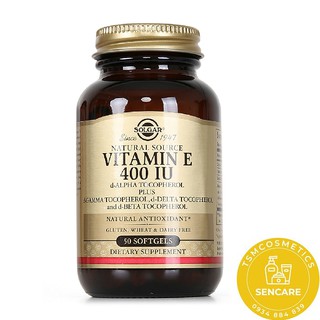 Thực Phẩm Bảo Vệ Sức Khỏe Vitamin E 400 IU 268mg Solgar Lọ 50 viên